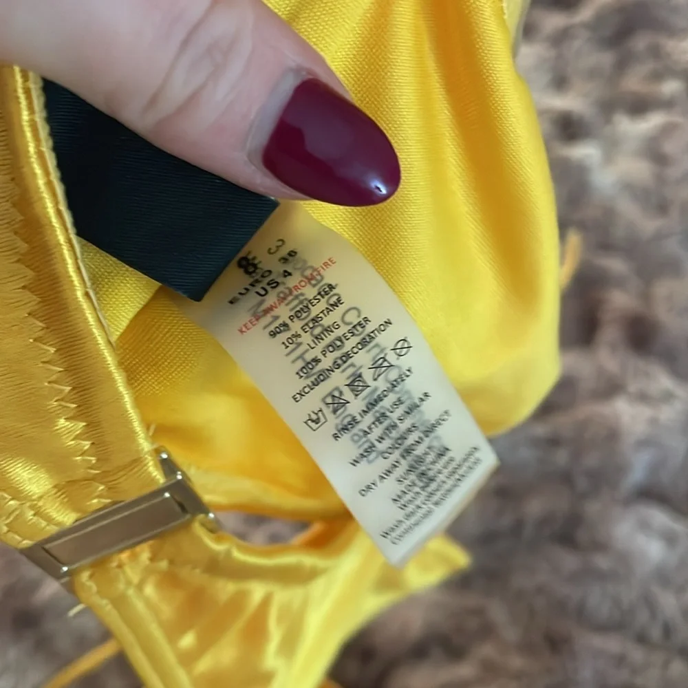 ASOS south beach gold bikini